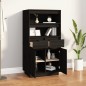 vidaXL Highboard Schwarz 60x40x116,5 cm Massivholz Kiefer vidaXL Highboard Schwarz 60x40x116,5 cm Massivholz Kiefer