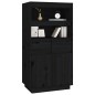 vidaXL Highboard Schwarz 60x40x116,5 cm Massivholz Kiefer vidaXL Highboard Schwarz 60x40x116,5 cm Massivholz Kiefer
