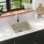 vidaXL Granitspüle Einzelbecken Beige vidaXL Granitspüle Einzelbecken Beige