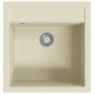 vidaXL Granitspüle Einzelbecken Beige vidaXL Granitspüle Einzelbecken Beige