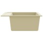 vidaXL Granitspüle Einzelbecken Beige vidaXL Granitspüle Einzelbecken Beige