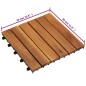 Terrassenfliesen 20er Set Vertikales Muster 30 x 30 cm Akazie Terrassenfliesen 20er Set Vertikales Muster 30 x 30 cm Akazie