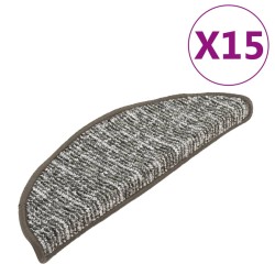 vidaXL Treppenmatten 15 Stk. Anthrazit 65x21x4 cm