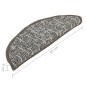 vidaXL Treppenmatten 15 Stk. Anthrazit 65x21x4 cm vidaXL Treppenmatten 15 Stk. Anthrazit 65x21x4 cm
