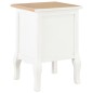 vidaXL Nachttische 2 Stk. Weiß 35×30×49 cm MDF vidaXL Nachttische 2 Stk. Weiß 35×30×49 cm MDF