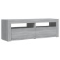 vidaXL TV-Schrank mit LED-Leuchten Grau Sonoma 120x35x40 cm vidaXL TV-Schrank mit LED-Leuchten Grau Sonoma 120x35x40 cm