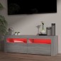 vidaXL TV-Schrank mit LED-Leuchten Grau Sonoma 120x35x40 cm vidaXL TV-Schrank mit LED-Leuchten Grau Sonoma 120x35x40 cm