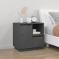 vidaXL Nachttische 2 Stk. Grau 50x34x50 cm Massivholz Kiefer vidaXL Nachttische 2 Stk. Grau 50x34x50 cm Massivholz Kiefer