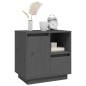 vidaXL Nachttische 2 Stk. Grau 50x34x50 cm Massivholz Kiefer vidaXL Nachttische 2 Stk. Grau 50x34x50 cm Massivholz Kiefer