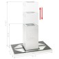 vidaXL Inselhaube 90 cm Edelstahl 756 m³/h LED vidaXL Inselhaube 90 cm Edelstahl 756 m³/h LED