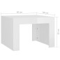vidaXL Couchtisch Hochglanz-Weiß 50x50x35 cm Holzwerkstoff vidaXL Couchtisch Hochglanz-Weiß 50x50x35 cm Holzwerkstoff