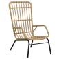 vidaXL Gartenstuhl Poly Rattan Hellbraun vidaXL Gartenstuhl Poly Rattan Hellbraun