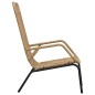 vidaXL Gartenstuhl Poly Rattan Hellbraun vidaXL Gartenstuhl Poly Rattan Hellbraun