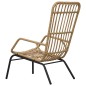 vidaXL Gartenstuhl Poly Rattan Hellbraun vidaXL Gartenstuhl Poly Rattan Hellbraun