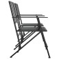 vidaXL 2-Sitzer-Gartenbank Klappbar 137 cm Schwarz Stahl vidaXL 2-Sitzer-Gartenbank Klappbar 137 cm Schwarz Stahl