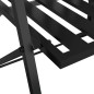 vidaXL 2-Sitzer-Gartenbank Klappbar 137 cm Schwarz Stahl vidaXL 2-Sitzer-Gartenbank Klappbar 137 cm Schwarz Stahl