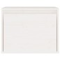 vidaXL Wandschrank Weiß 45x30x35 cm Massivholz Kiefer vidaXL Wandschrank Weiß 45x30x35 cm Massivholz Kiefer