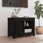 vidaXL TV-Schrank Schwarz 70x36,5x52 cm Massivholz Kiefer vidaXL TV-Schrank Schwarz 70x36,5x52 cm Massivholz Kiefer