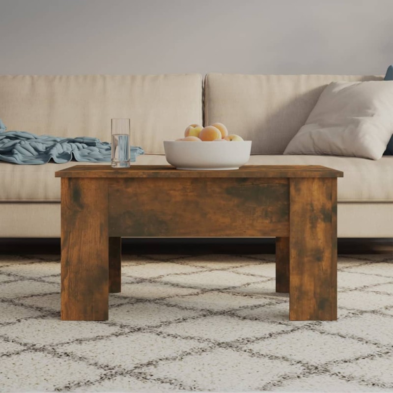 vidaXL Couchtisch Räuchereiche 79x49x41 cm Holzwerkstoff vidaXL Couchtisch Räuchereiche 79x49x41 cm Holzwerkstoff