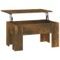 vidaXL Couchtisch Räuchereiche 79x49x41 cm Holzwerkstoff vidaXL Couchtisch Räuchereiche 79x49x41 cm Holzwerkstoff