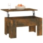 vidaXL Couchtisch Räuchereiche 79x49x41 cm Holzwerkstoff vidaXL Couchtisch Räuchereiche 79x49x41 cm Holzwerkstoff