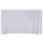 vidaXL 2 Stück Stretch-Tischdecken mit Rand Weiß 120 x 60,5 x 74 cm vidaXL 2 Stück Stretch-Tischdecken mit Rand Weiß 120 x 60,5 x 74 cm