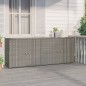 vidaXL Gartenschrank Grau 198x55,5x80 cm Poly Rattan vidaXL Gartenschrank Grau 198x55,5x80 cm Poly Rattan