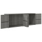 vidaXL Gartenschrank Grau 198x55,5x80 cm Poly Rattan vidaXL Gartenschrank Grau 198x55,5x80 cm Poly Rattan