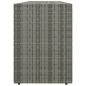 vidaXL Gartenschrank Grau 198x55,5x80 cm Poly Rattan vidaXL Gartenschrank Grau 198x55,5x80 cm Poly Rattan