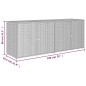 vidaXL Gartenschrank Grau 198x55,5x80 cm Poly Rattan vidaXL Gartenschrank Grau 198x55,5x80 cm Poly Rattan