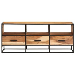 vidaXL TV-Schrank 110x30x45 cm Massivholz Akazie 