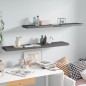 vidaXL Schwebende Wandregale 2 Stk. Hochglanz-Grau 120x23,5x3,8cm MDF vidaXL Schwebende Wandregale 2 Stk. Hochglanz-Grau 120x23,5x3,8cm MDF
