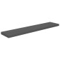 vidaXL Schwebende Wandregale 2 Stk. Hochglanz-Grau 120x23,5x3,8cm MDF vidaXL Schwebende Wandregale 2 Stk. Hochglanz-Grau 120x23,5x3,8cm MDF