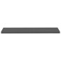 vidaXL Schwebende Wandregale 2 Stk. Hochglanz-Grau 120x23,5x3,8cm MDF vidaXL Schwebende Wandregale 2 Stk. Hochglanz-Grau 120x23,5x3,8cm MDF
