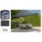 ProGarden Sonnensegel 3x3 m Dunkelgrau Quadratisch ProGarden Sonnensegel 3x3 m Dunkelgrau Quadratisch