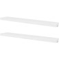 2er Set MDF Wandregal Wandboard Bücher/DVD-Regal Hängeregal, weiß 2er Set MDF Wandregal Wandboard Bücher/DVD-Regal Hängeregal, weiß