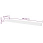 2er Set MDF Wandregal Wandboard Bücher/DVD-Regal Hängeregal, weiß 2er Set MDF Wandregal Wandboard Bücher/DVD-Regal Hängeregal, weiß