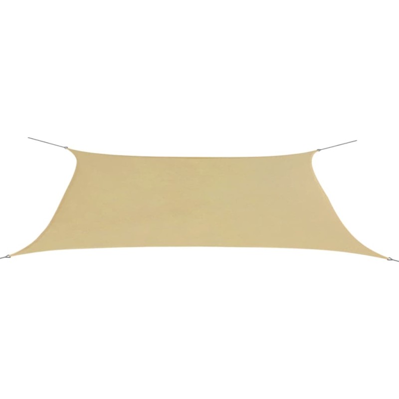 vidaXL Sonnensegel Oxford-Gewebe Rechteckig 4x6 m Beige vidaXL Sonnensegel Oxford-Gewebe Rechteckig 4x6 m Beige