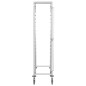 vidaXL Tablettwagen für 16 Tabletts 38x55x163 cm Edelstahl vidaXL Tablettwagen für 16 Tabletts 38x55x163 cm Edelstahl