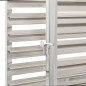 vidaXL Tablettwagen für 16 Tabletts 38x55x163 cm Edelstahl vidaXL Tablettwagen für 16 Tabletts 38x55x163 cm Edelstahl