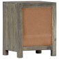 vidaXL Nachttisch Grau 40x30x50 cm Massivholz Mango vidaXL Nachttisch Grau 40x30x50 cm Massivholz Mango
