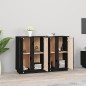 vidaXL Sideboard Schwarz 120x35x80 cm Massivholz Kiefer vidaXL Sideboard Schwarz 120x35x80 cm Massivholz Kiefer