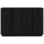 vidaXL Sideboard Schwarz 120x35x80 cm Massivholz Kiefer vidaXL Sideboard Schwarz 120x35x80 cm Massivholz Kiefer