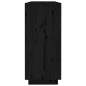 vidaXL Sideboard Schwarz 120x35x80 cm Massivholz Kiefer vidaXL Sideboard Schwarz 120x35x80 cm Massivholz Kiefer