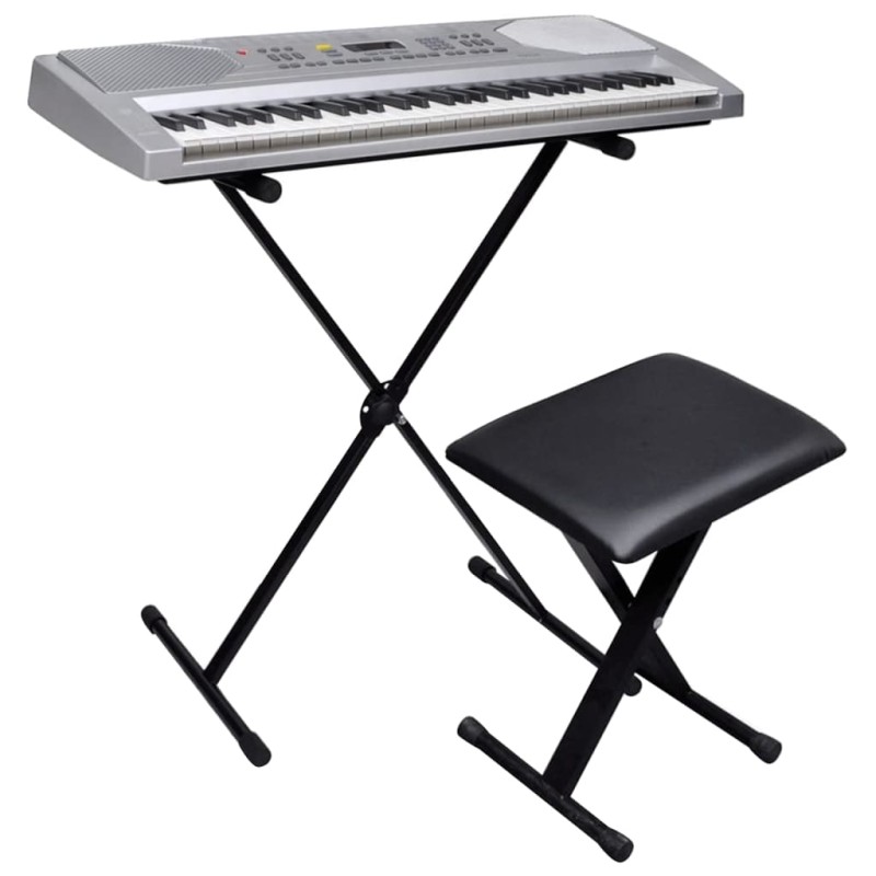 Elektronisches Keyboard 61-Tasten + Keyboardständer + Hocker Set Elektronisches Keyboard 61-Tasten + Keyboardständer + Hocker Set