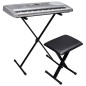 Elektronisches Keyboard 61-Tasten + Keyboardständer + Hocker Set Elektronisches Keyboard 61-Tasten + Keyboardständer + Hocker Set