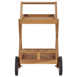 vidaXL Teewagen Massivholz Teak 