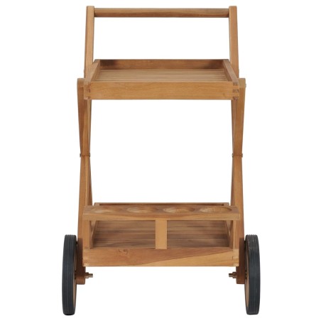 vidaXL Teewagen Massivholz Teak 
