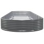 vidaXL Hochbeet Pulverbeschichteter Stahl 600x140x36 cm Grau vidaXL Hochbeet Pulverbeschichteter Stahl 600x140x36 cm Grau