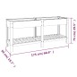 vidaXL Garten-Hochbeet mit Ablage Grau 175x50x75 cm WPC vidaXL Garten-Hochbeet mit Ablage Grau 175x50x75 cm WPC